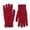 Red, variant on HNMKIU Couples Winter Outdoor Thermal Wool Knitted Gloves with Touchscreen for Adults Solid Color Unisex Warmth Red - One Size