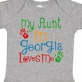 thumbnail image 4 of Inktastic My Aunt in Georgia Loves Me Boys or Girls Baby Bodysuit, 4 of 5