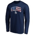thumbnail image 2 of Men's Navy Minnesota Vikings Banner Wave Long Sleeve T-Shirt, 2 of 3