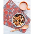 thumbnail image 3 of Red Garden Kitchen Dish Towels for Drying Dishes Set of 2, Modern Art Retro Building Trees Landscape Waffle Weave Microfiber Terry Hand Tea Bathroom Towels Quick Dry & Absorbent Towel 12x12, 3 of 7