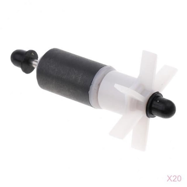 20Pcs Cerámica Filtro Reemplazo Impulsor Repuesto Rotor Acuario Piezas 70mm Sunnimix Impulsor de reemplazo de filtros
