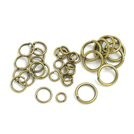 Flower Jump Ring - Cousin Bronze Assorted Jump Rings, 240 Piece