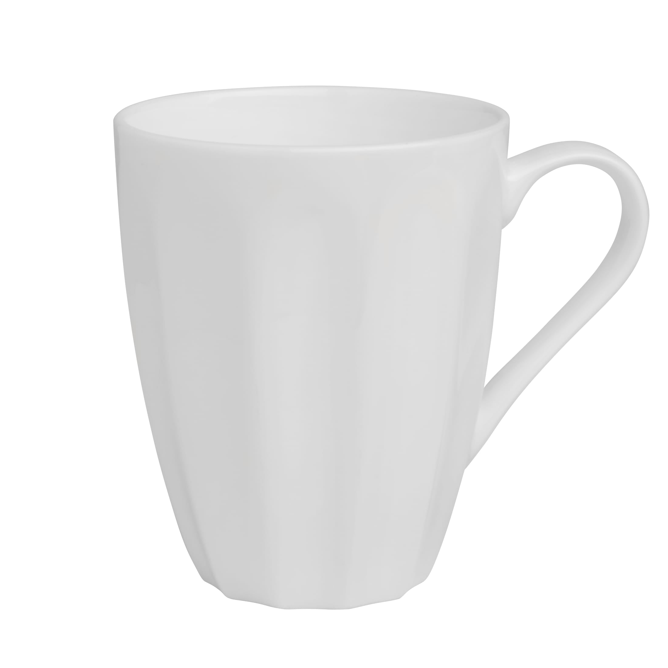 Fitz and Floyd Nevaeh Fluted 16-Piece White Bone China Tableware Set (service for 4)