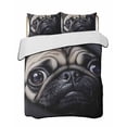 thumbnail image 2 of Quilts Twin Size, Cute Dog Soft Comforter Bedding Set for Bed, Black Pet Retro Picture Lightweight Quilted Bedspread with Pillow Cover(2 Pieces) for All Season, 68x86 Inch, 2 of 6