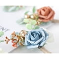 thumbnail image 3 of Boutonniere de novio artificial Qarigey Blanco lechoso Type3 NO3, 3 of 6