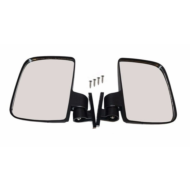 NEW Pair (2) Folding Side View Mirrors For Club Car, EZGO, Yamaha Golf