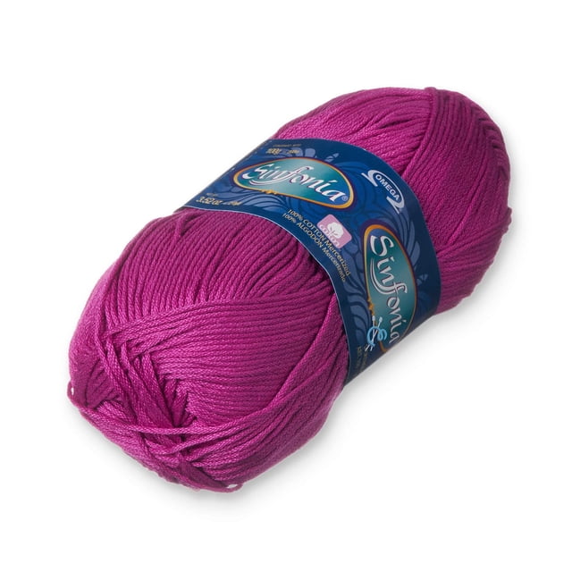 Lana Omega Sinfonia 100 g 215 m de algodón mercerizado morado