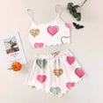 thumbnail image 2 of TSADFHJI Robes for Women 2024 Ladies Pajama Shorts Set L Beige, 2 of 4