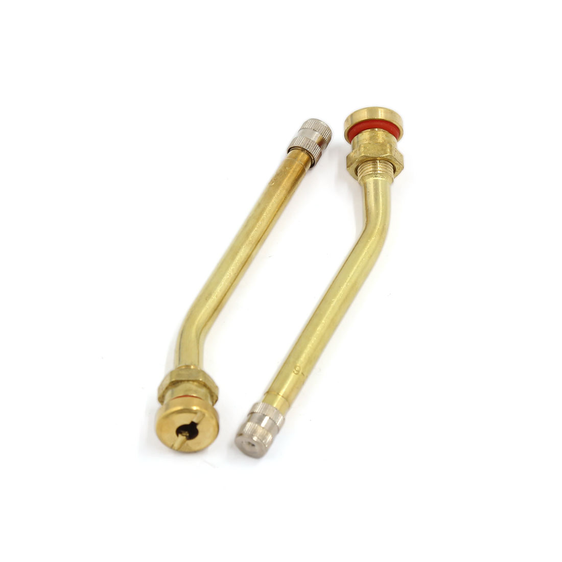 Unique Bargains 11cm Long Angle Bend Truck Wheel Tubeless Tire Valve