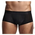 thumbnail image 2 of Knosfe Mens Underwear Boxer Briefs Short Leg Trunks Soft Waistband Pouch Trunks Underwear for Men Plus Size Breathable Panties Black XL, 2 of 9