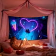 thumbnail image 2 of RBCKVXZ Valentine's Day Red Heart Wall Tapestry 71"x45" - Vibrant Digital Print Home Decor for Bedroom, Living Room & Dorm - Romantic Holiday Gift, 2 of 7