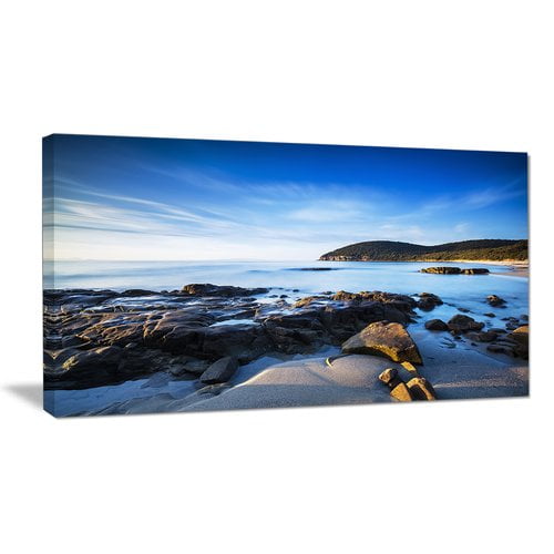 32x16 Design Art PT11359-32-16 Cala Violina Bay Beach in Maremma-Extra Large Seashore Canvas Art-32X16 