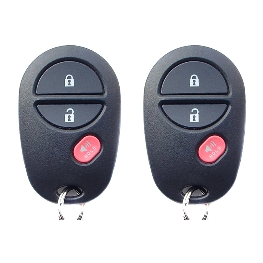 2 For Toyota Keyless Entry Remote Car Key Fob 3 Button GQ43VT20T