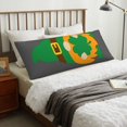 thumbnail image 5 of Bixox Spring St Patrick’S Day Irish Gnomes Print Body Pillow Cover with Zipper Closure, Cozy Fuzzy Fleece Body Pillow Case Cover 20 x 54 Inches,Long Body Pillow Pillowcase, 5 of 6