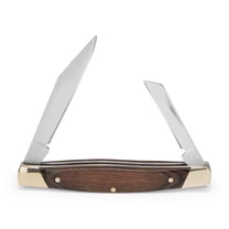 Buck Knives 375 Deuce 2-Blade Folding Pocket Knife with Wood Handle