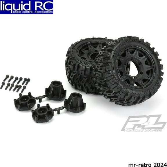 Pro-Line Racing Trencher LP 2.8 MTD Raid Black 6x30 F/R PRO1015910 RC Tire
