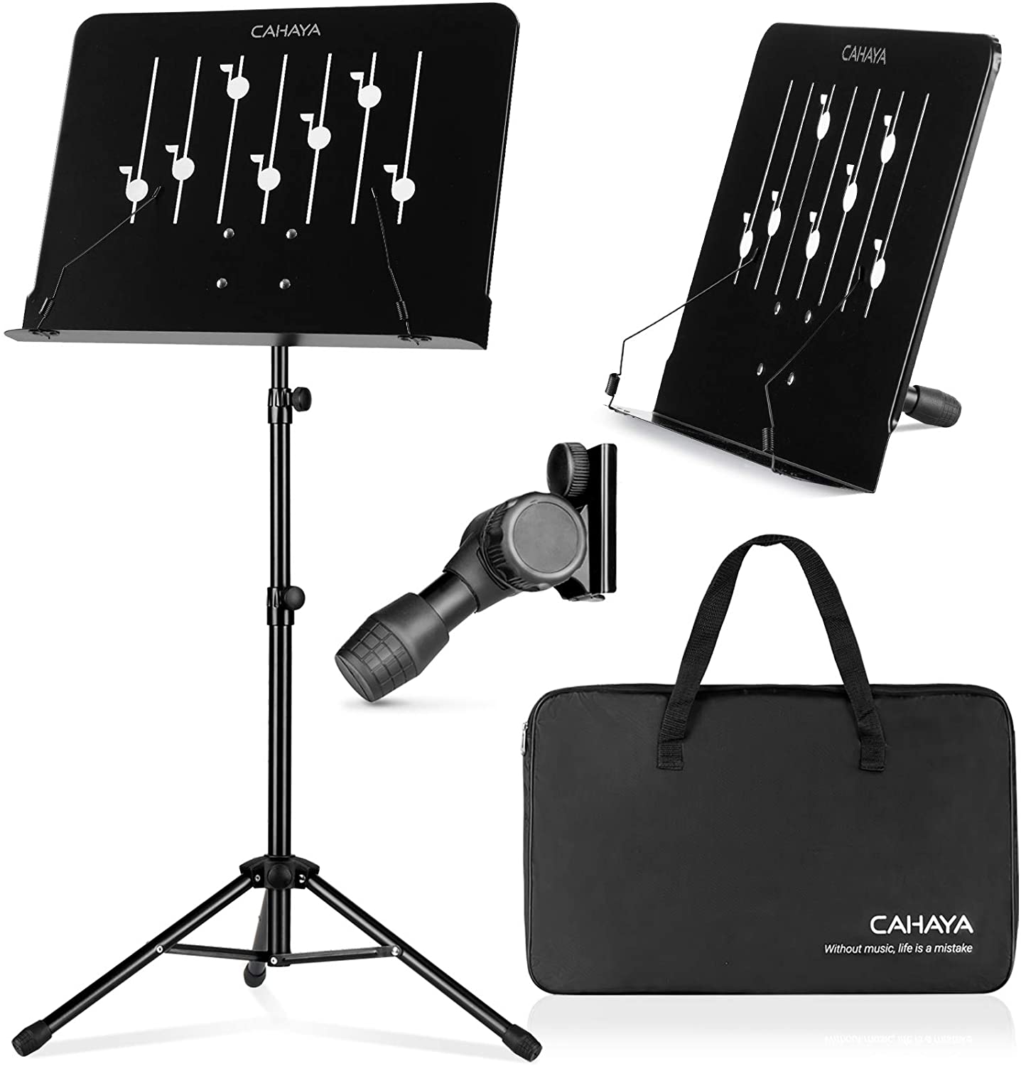 Sheet Music Stand with Carry Bag Notes Books Stand Laptop Stand Tablet