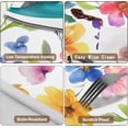 thumbnail image 5 of Spring Summer Floral Round Fitted Tablecloth with Elastic Watercolor Flower Outdoor Circle Table Cloth for 40-44" Tables Colorful Stretch Waterproof Washable Table Cover for Picnic Dining Party Decor, 5 of 8