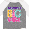 thumbnail image 4 of Inktastic MawMaw's Big Girl Girls Long Sleeve Baby Bodysuit, 4 of 5