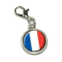 France French Flag Bracelet Charm