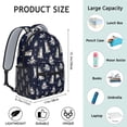 thumbnail image 6 of Siberian Husky Backpack for School,Cute School Bag,Schoolbag with Adjustable Shoulder Straps & Padded Back,15.3"x11"x6.7", 6 of 6