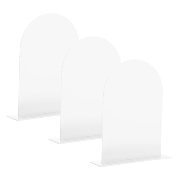 WRITWAA 3-Pack White Acrylic Wedding Place Cards for Table Seating Arrangement and Elegant Event Decoration