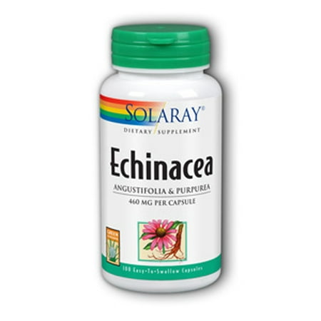 Echinacea Purpurea Herb Powder - Echinacea Purpurea & Angustifolia 460mg Solaray 100 Caps