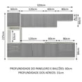 thumbnail image 3 of Cocina Integral Modular Madesa Lux 320cm BG, 3 of 5