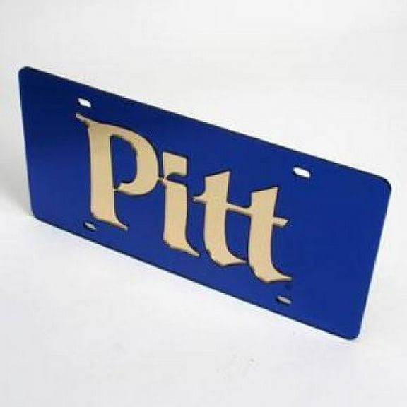 Pittsburgh Panthers License Plate - Blue