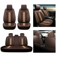 thumbnail image 2 of Maidao Car Seat Covers Full Set for Genesis for G70 2017-Present 5 Seats Waterproof Premium Leather Front and Back Seat Protectors Coffee, 2 of 8