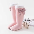 thumbnail image 4 of Mgmyaa Kids Pure Cotton Knee High Socks Ruffle Bow Tube Socks for Toddler Girls Spring Fall Dance Casual Long Stockings, 4 of 9