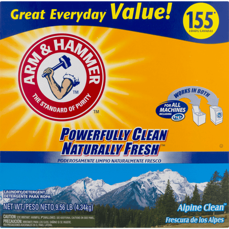 Arm & Hammer Powder Laundry Detergent, Alpine Clean, 155 Loads 9.56 (Best Biological Washing Powder)