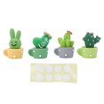 thumbnail image 2 of Mini Cactus Figurine, Versatile Placement Mini Cactus Ornament 4 Pcs Set  for Desktop, 2 of 7