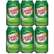 Canada Dry Ginger Ale, 12oz Cans, Pack of 6