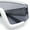 White - Black, variant on Thick Bubble Plastic Frame Oversize Shield Rectangular Sport Sunglasses All Black