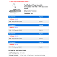 thumbnail image 2 of Fuel Tank and Pump Assembly - Compatible with 1988 - 1995 Chevy C2500 1989 1990 1991 1992 1993 1994, 2 of 2