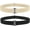 E-black+light Khaki, variant on Invisible Women Stretch Belt No Show Elastic Web Strap Belt with Flat Buckle for Jeans Pants Dresses