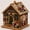 #A, variant on 3D Christmas Wooden House Diamond Art Kit for Adults, Diamond Painting Craft with Pearl Beads & Resin Gems, Christmas Pearl Art Kit, DIY Hanging Christmas Ornaments & Wall Decor Gift