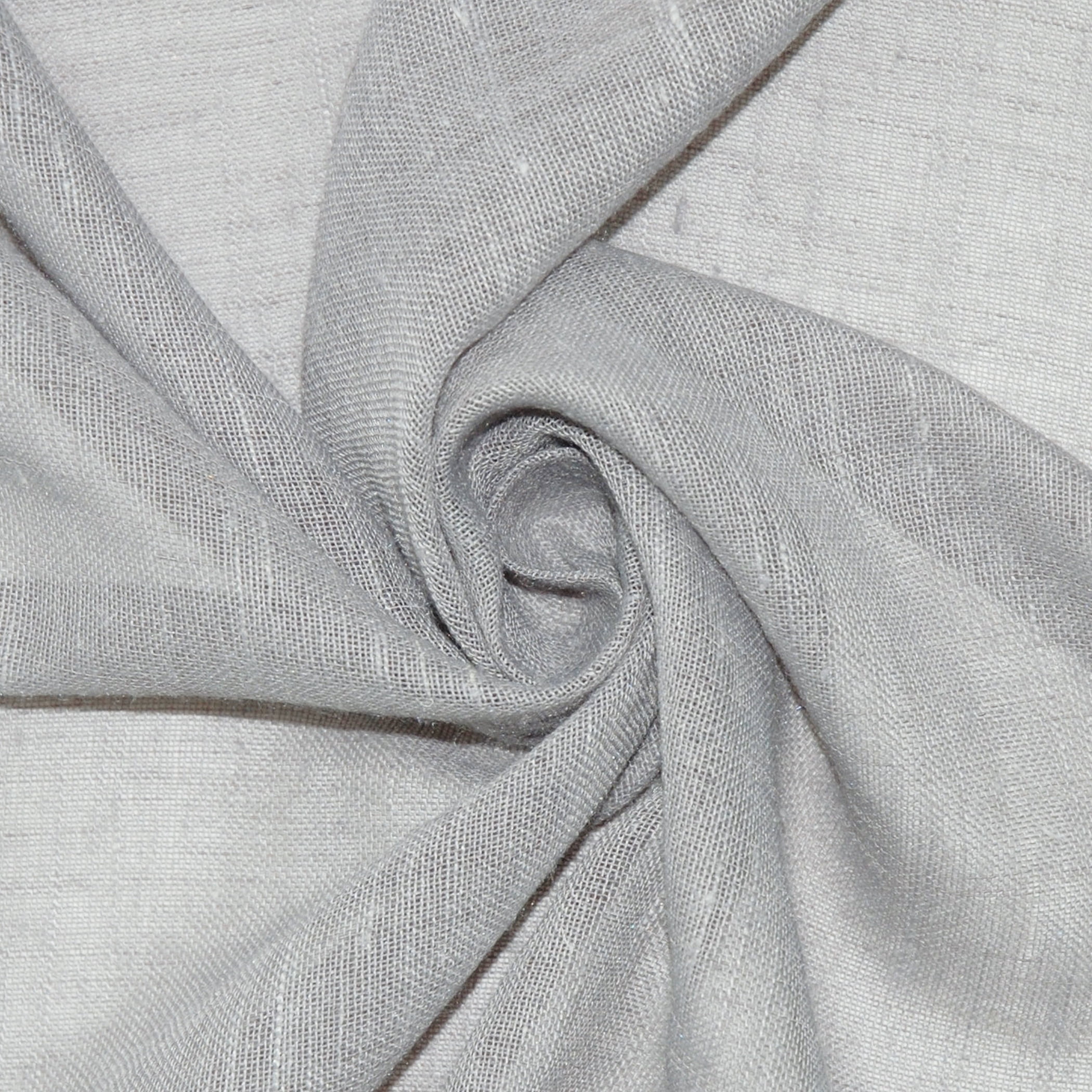 Archaeo Slub Textured Linen Blend Grommet Top Curtain, 52"x63", Gray