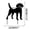 A, variant on Home Gifts Matoen Courtyard Stake Decoration Yard Garden Outdoor Metal Art Dog Silhouette Decoration Steel Dogs Statue Adorable ornament Gift