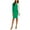 Pink - green, variant on Womens Colorblocked Polyester Wear to Work Pencil Dress, Pink, XX-Large
