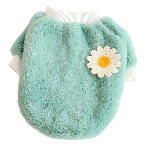 TELOLY 1Pcs Dog Sweater,Polyester Dog Coats for Medium Dogs,Small Dog Sweater,Green,Xl