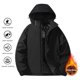 thumbnail image 1 of Ceisia Men's Outdoor Sports Pants Hooded Short Sleeve Winter Loose Fit with Zipper Gift with Pockets, 1 of 9