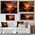 thumbnail image 4 of Designart "Beach horizon Sunset III" Beach Floater Framed Canvas Art Print, 4 of 7