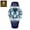 Blue Silver Blue, variant on Men's Quartz Chronograph Watch – Waterproof, Luminous Dial, Date Display, Luxury Leather Strap