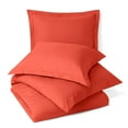 thumbnail image 2 of Hearth & Harbor 3-Piece Orange Duvet Cover Set, Twin, 2 of 5