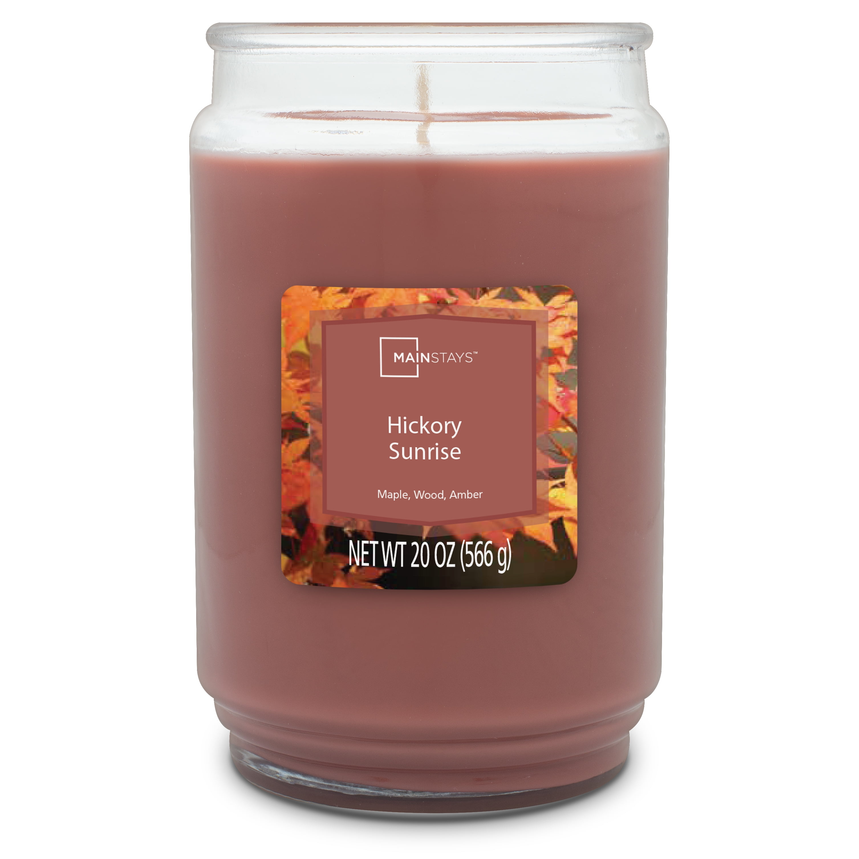 MAINSTAYS HICKORY SUNRISE SINGLE WICK CANDLE, 20 OZ