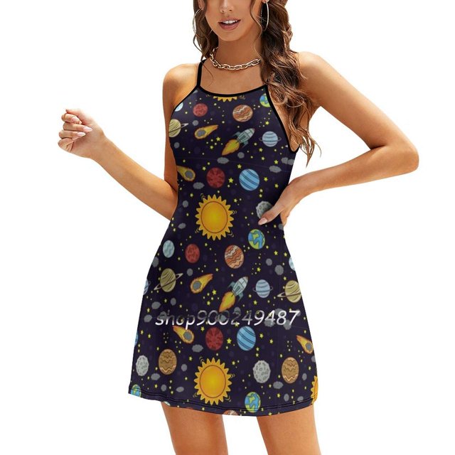 Rayures Marin avec Ancre Nœud Cœur Robe Évasée Design Mode Grande Taille Robe Ample Rayure Marin