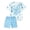 Z02-Light Blue, variant on LRen Girl Tie-dye Outfits 2 Piece Sets Heart Printed Short Sleeve Shirts and Biker Shorts Back To School Outfits for Girls,Red,Size 1-14 Years