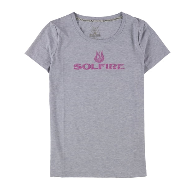 SOLFIRE Womens Original Logo Graphic T-Shirt heathergrey XS